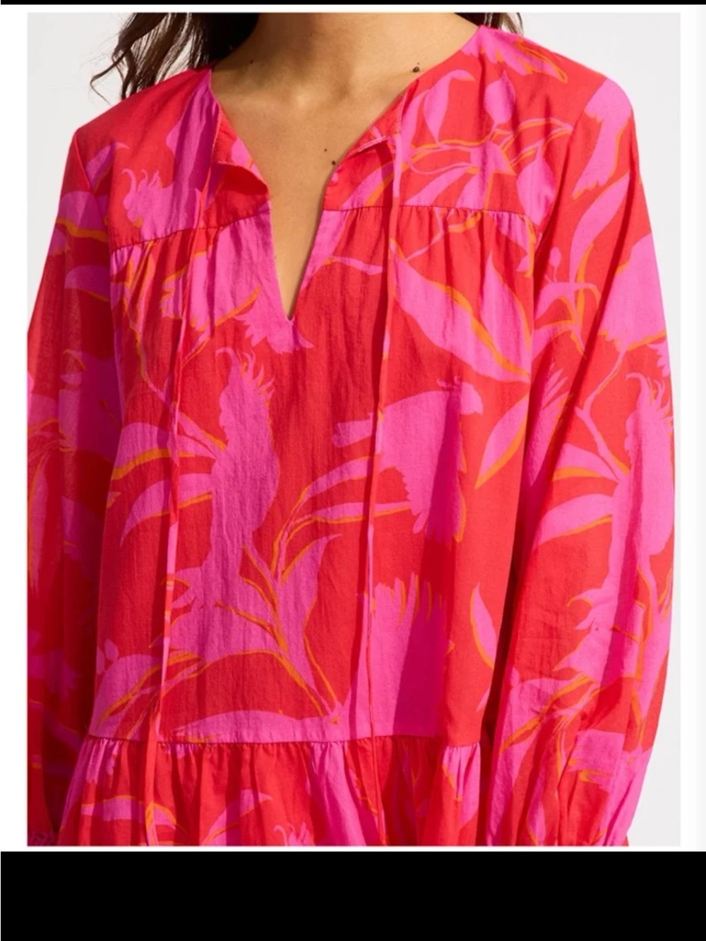 Seafolly Birds of Paradise Cover Up Mini Dress
size Small - Picture 4 of 12